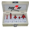 45# Carbon Steel Router Bit Sets With Red, White, Black, Cherry Painted
